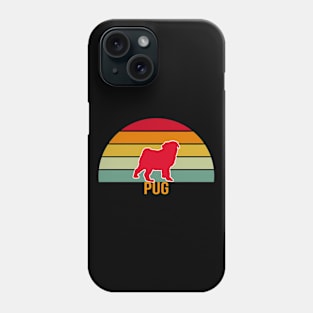 Pug Vintage Silhouette Phone Case