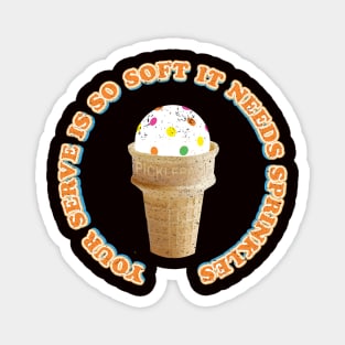 Softserve Pickleball Sprinkles Magnet