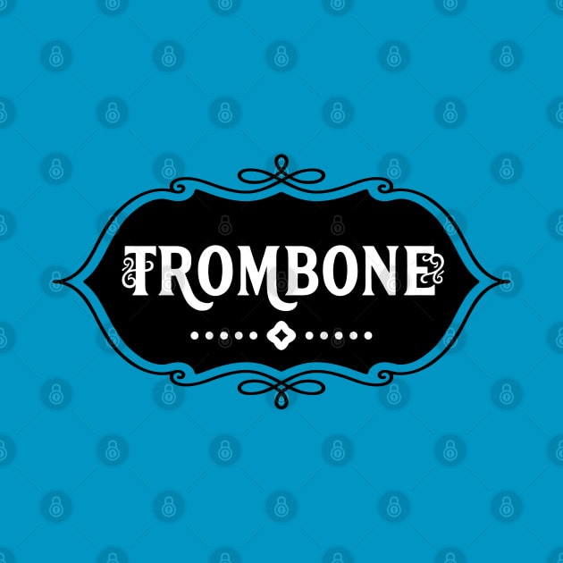 Trombone Emblem by Barthol Graphics