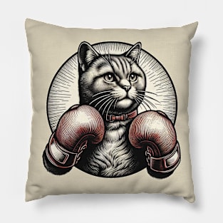 Cat Boxing Pillow