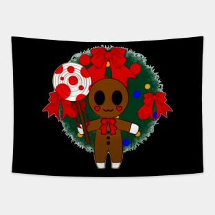 Gingerbread Cookie And Candy Lolipop Tapestry