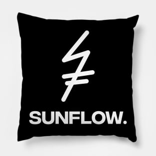 sunflow typography lettering simple Pillow