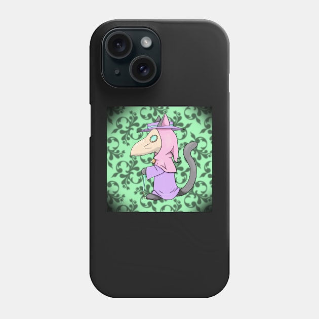 Pastel Kitty Plague Doctor Phone Case by ZombieCheshire