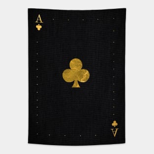 Ace of Clubs - Golden cards Tapestry