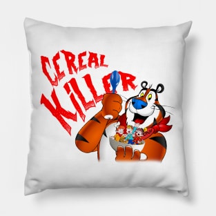 Cereal Killer Tiger Meme Pillow