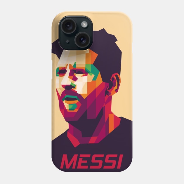 Messi WPAP Phone Case by Doyoque