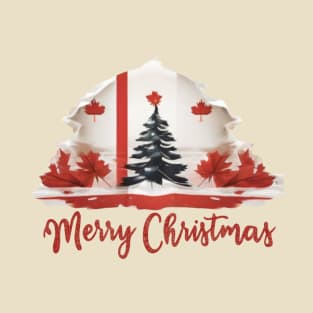 Canadian flag merry christmas ifunny most likely T-Shirt