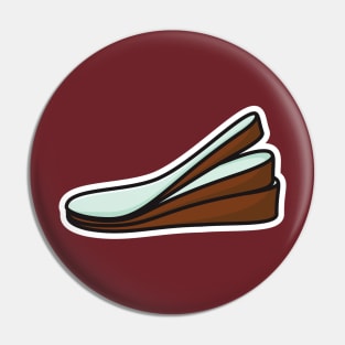 Three-Layered Shoes Arch Support Insoles Sticker vector illustration. Fashion object icon concept. Comfortable shoe arch support insole sticker design icon with shadow. Pin