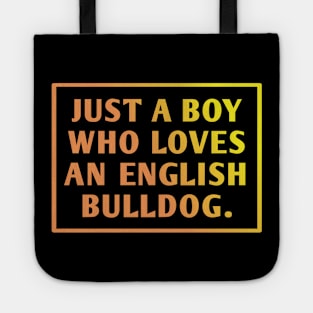 English Bulldog Tote