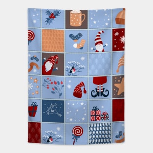 Christmas Gifts |  Snowman Seamless Pattern 2022 Tapestry