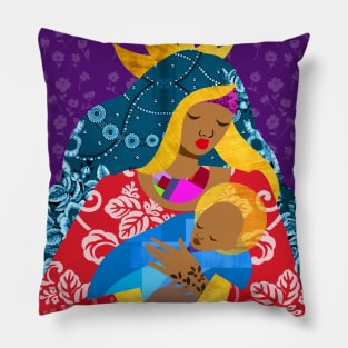 Virgin Mary and Child Pillow