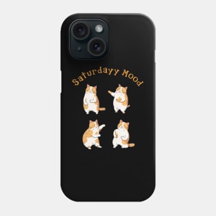 Cat on saturday mood Phone Case