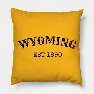 Wyoming Est 1890 Pillow