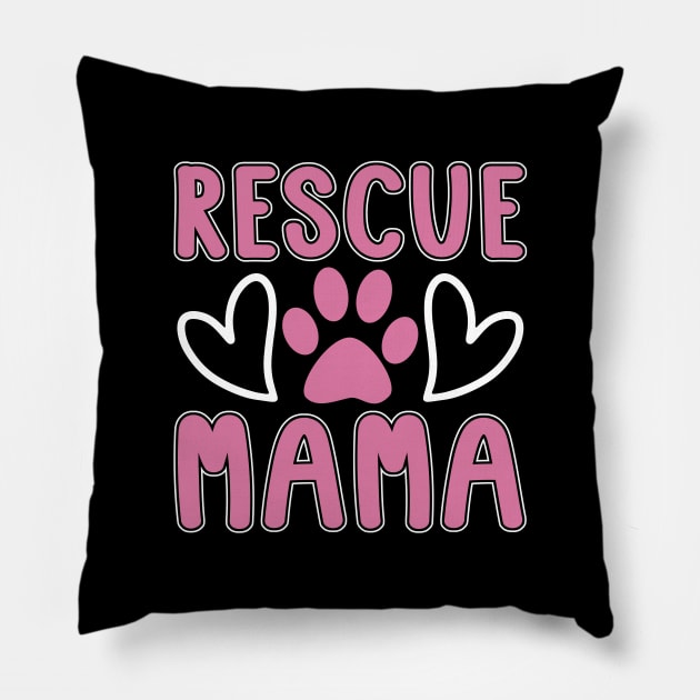 Animal Rescue Rescue Mama Adoption Animal Rescuer Pillow by T-Shirt.CONCEPTS