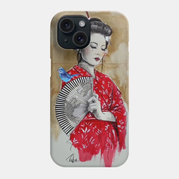 Satin Phone Case by Loui Jover 