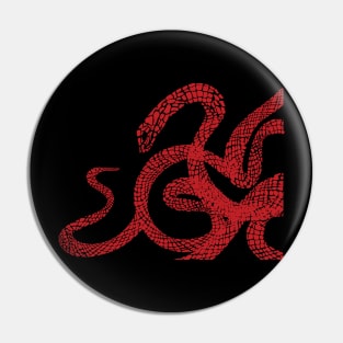 Red snake Pin