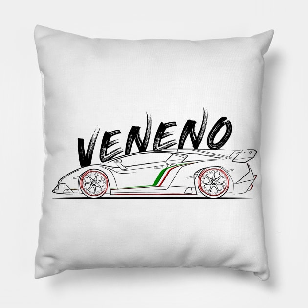 Lambo Veneno Pillow by turboosted