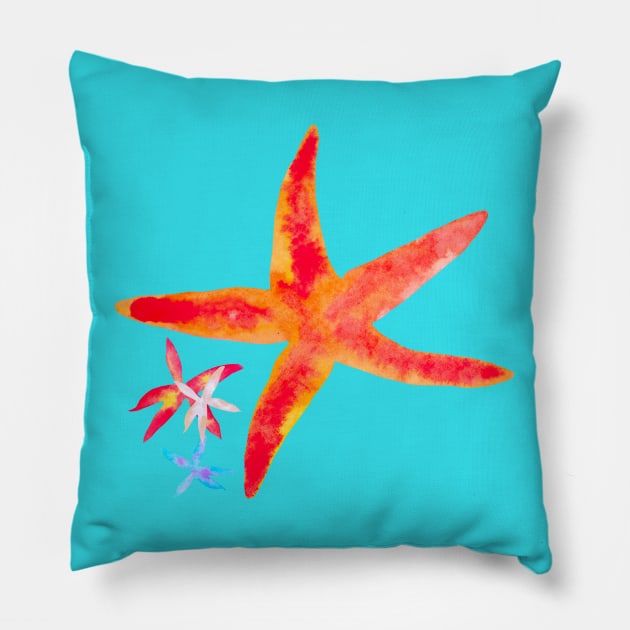 TropiX Starfish Pillow by AmayaBrydon