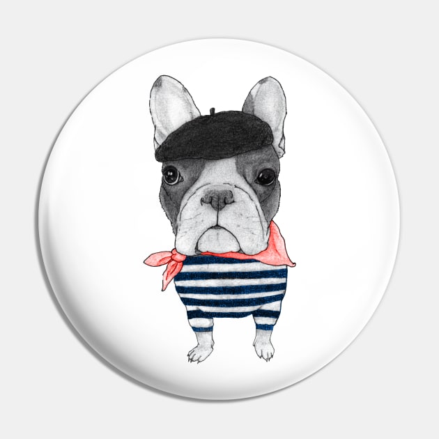 French Bulldog Pin by Barruf