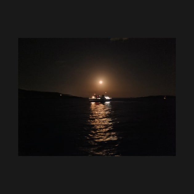 Boat Under The Moonlight by Kate-P-