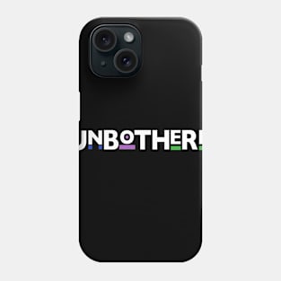 YBB #Unbothered White Logo Phone Case