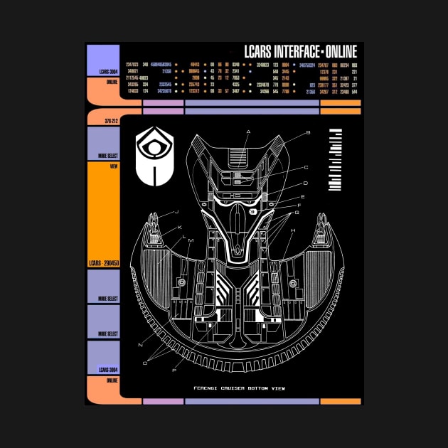 Library Computer Readout Showing Galactic Trader Starship by Starbase79