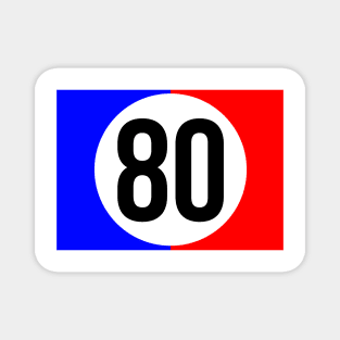 Classic Racing Numbers Magnet