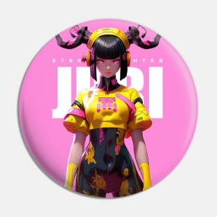 SOUL DESTROYER - JURI HAN - STREET FIGHTER | Femme Fatale Video Gamer Girl Popculture T-Shirt design | PROUD OTAKU Pin