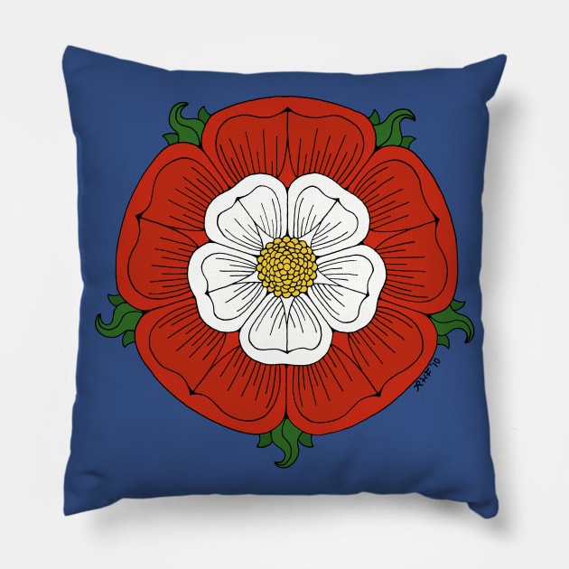 Tudor Rose Pillow by AzureLionProductions