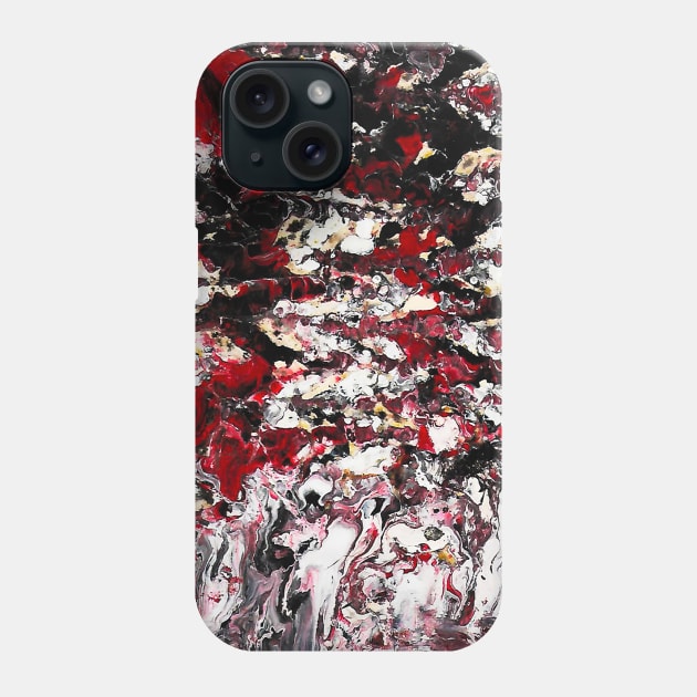 abstract marble texture liquid art design Phone Case by FLOWING COLORS