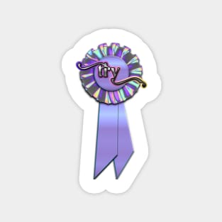 Try Purple Ribbon Award Magnet