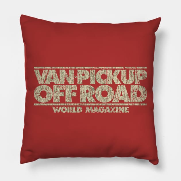 Van, Pickup, and Off-Road World Magazine 1979 Pillow by JCD666