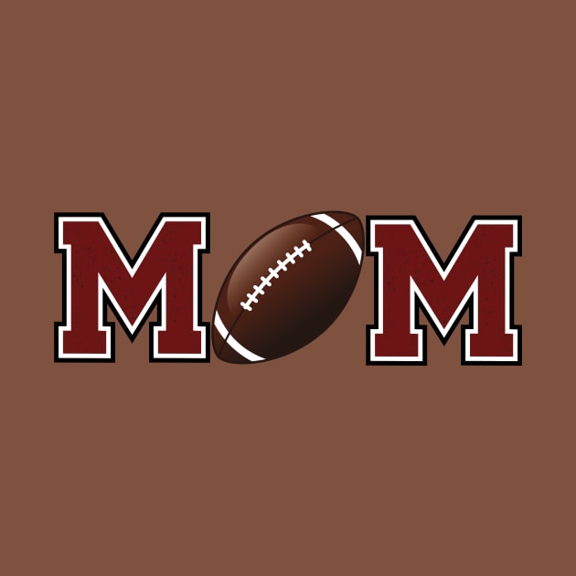 Football Mom Burgundy by capesandrollerskates 