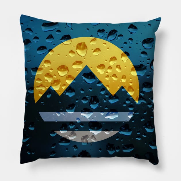 Flag of Reno - Raindrops Pillow by DrPen