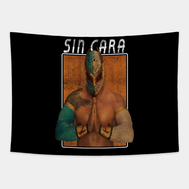 Vintage Wwe Sin Cara Tapestry by The Gandol