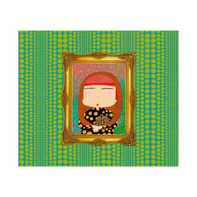 Yayoi Kusama X Mona Lisa by Angie16bkk