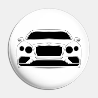 Bentley Continental GT Black Outline Pin