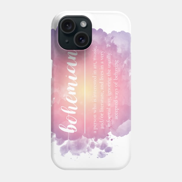 Bohemian - colorful watercolor Phone Case by hedehede