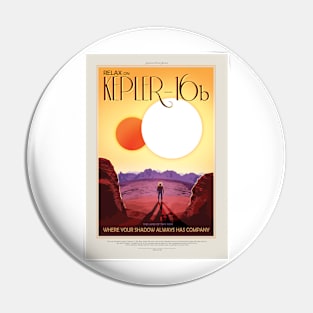 Kepler 16-b NASA Artwork Pin