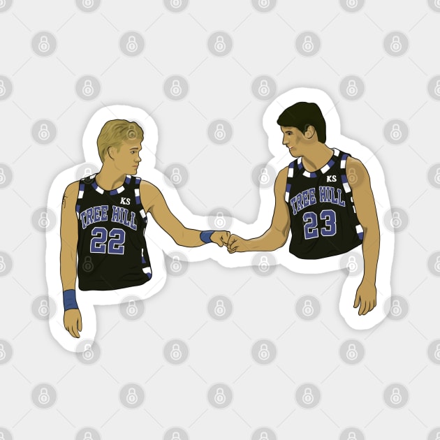 Lucas & Nathan Scott One Tree Hill Magnet by Hevding