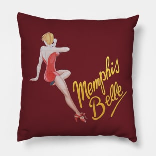 Memphis Belle WW2 Bomber Nose Art Pillow