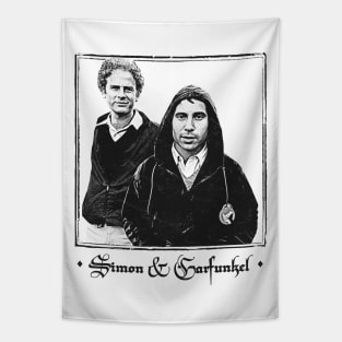 Simon & Garfunkel --- Vintage Faded-Style Aesthetic Tapestry