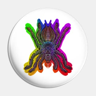 Rainbow Tarantula (No Background) Pin