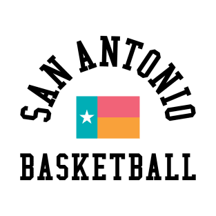 San Antonio Pride Basketball Fan T-Shirt: Show Your Love for Texas Hoops & Local Spirit T-Shirt