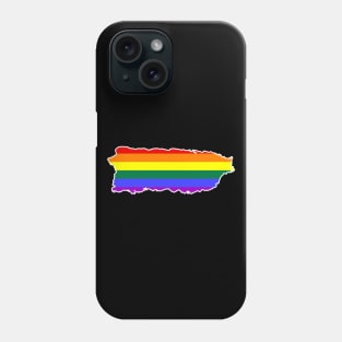 Puerto Rico LGBT Pride Puerto Rican Rainbow Flag Phone Case