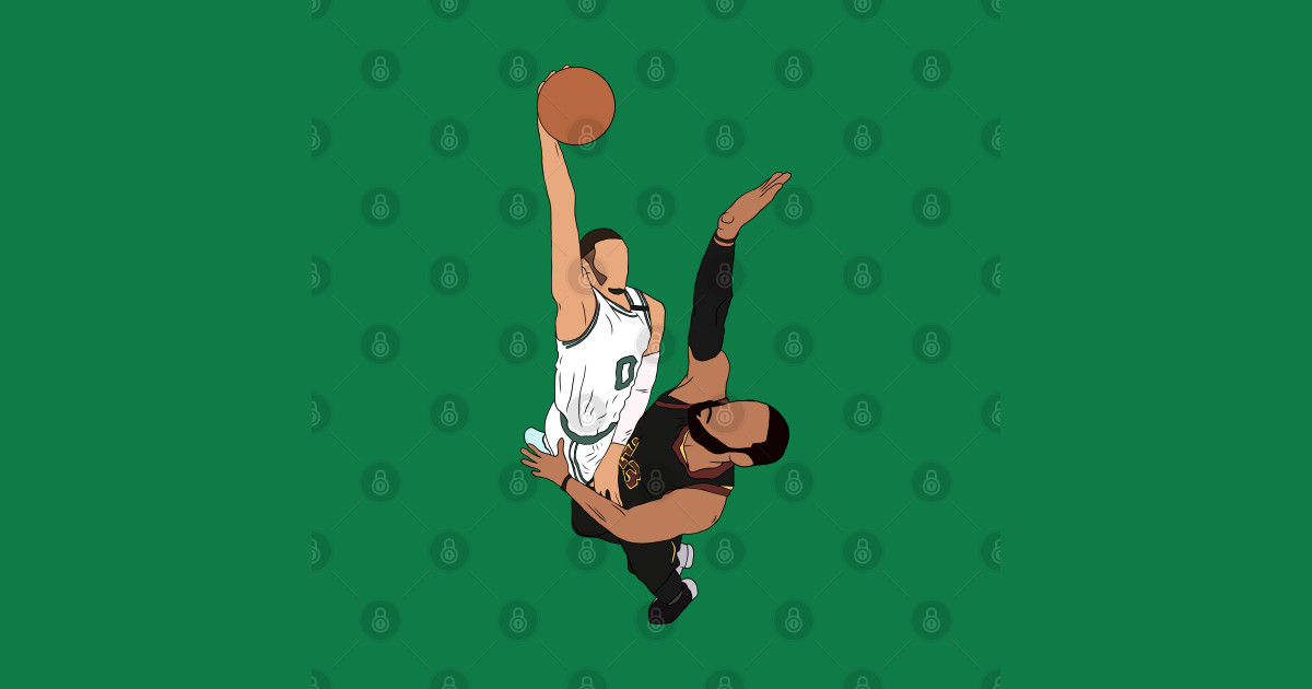 Jayson Tatum Dunks On LeBron - Jayson Tatum - T-Shirt | TeePublic