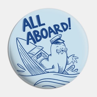 Freya the Walrus - All Aboard the Boat Pin