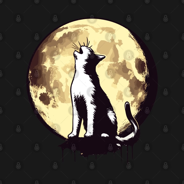 Howling cat by TomFrontierArt