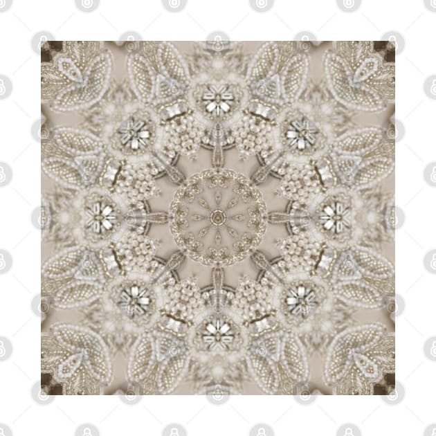 Paris Fashion Bling pearl Vintage beige grey by Tina