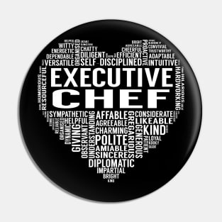 Executive Chef Heart Pin